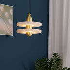 Goose White Alabaster Copper Pendant Lamp
