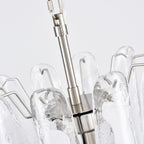 Aurora Chandelier White Cloud Glass Petals