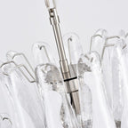 Aurora Chandelier White Cloud Glass Petals