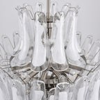 Aurora Chandelier White Cloud Glass Petals