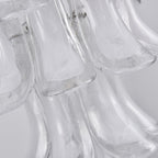 Aurora Chandelier White Cloud Glass Petals