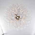 Aurora Chandelier White Cloud Glass Petals