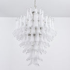 Aurora Chandelier White Cloud Glass Petals