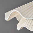 Calavie Wavy Pleated Pendant Light in Soft White