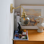June Vintage Glass Wall Lamp