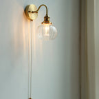 June Vintage Glass Wall Lamp