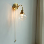 June Vintage Glass Wall Lamp