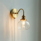 June Vintage Glass Wall Lamp