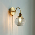 June Vintage Glass Wall Lamp