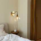 June Vintage Glass Wall Lamp
