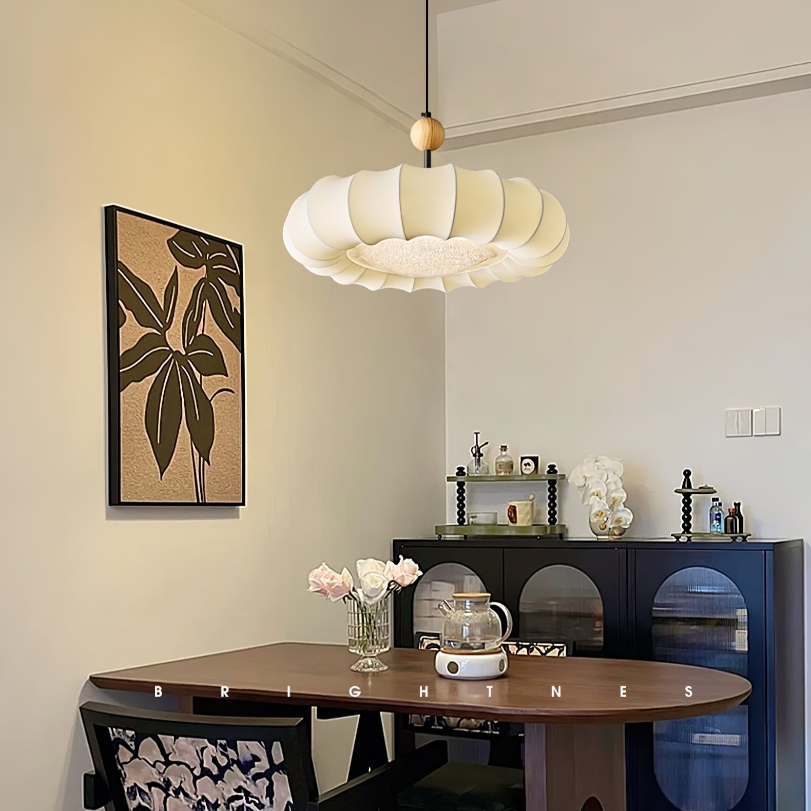 Reyna Veil Pendant Light Fabric