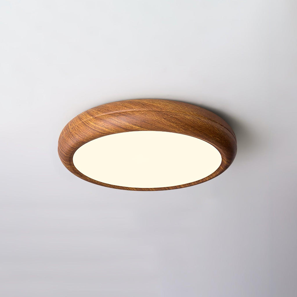 Orbis Wood Wood Grain Round Ceiling  Light