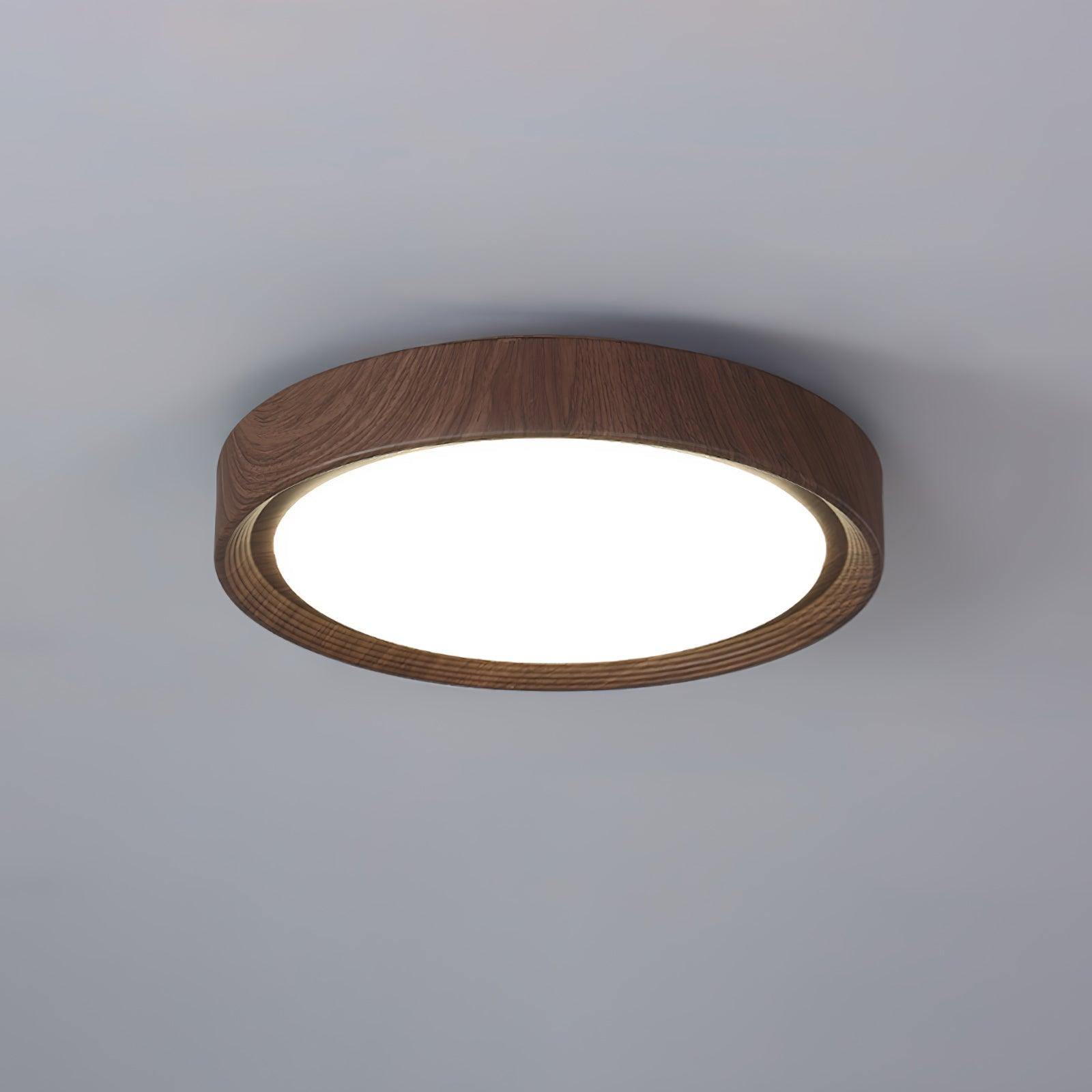 Orbis Wood Wood Grain Round Ceiling  Light