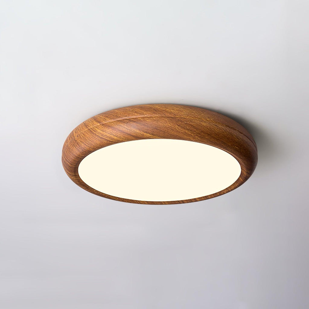 Orbis Wood Wood Grain Round Ceiling  Light
