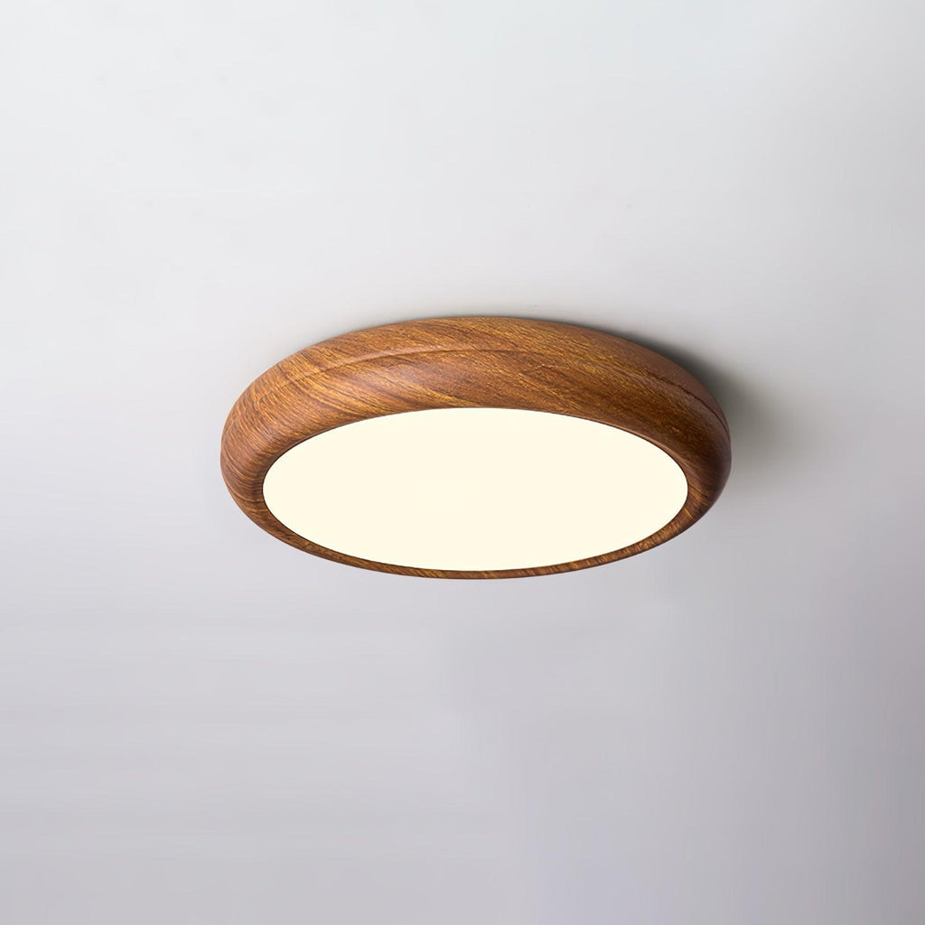 Orbis Wood Wood Grain Round Ceiling  Light