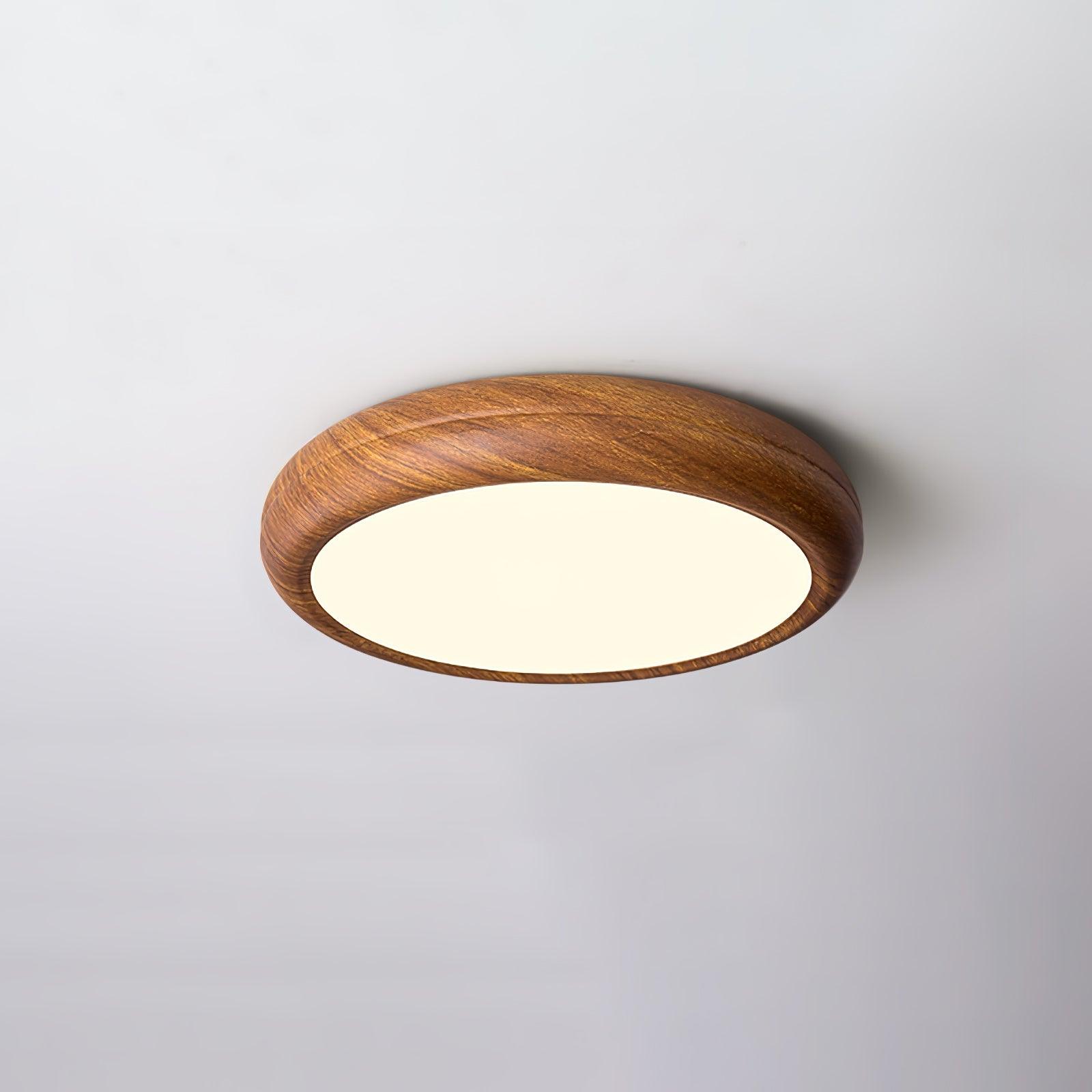 Orbis Wood Wood Grain Round Ceiling  Light
