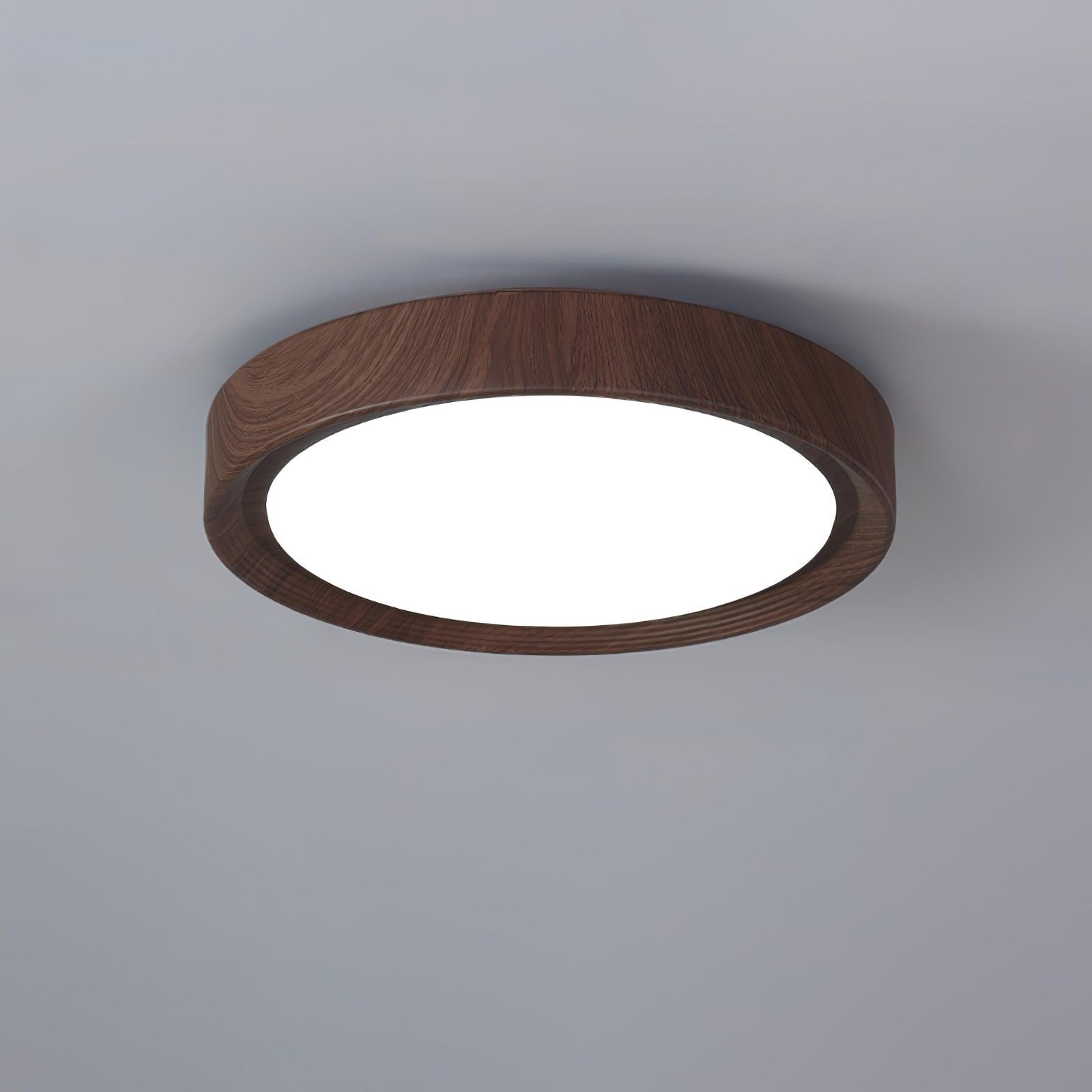 Orbis Wood Wood Grain Round Ceiling  Light
