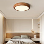 Orbis Wood Wood Grain Round Ceiling  Light