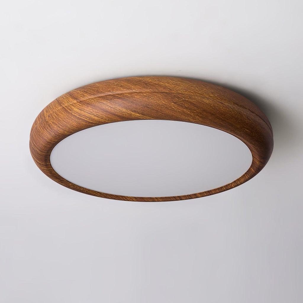 Orbis Wood Wood Grain Round Ceiling  Light