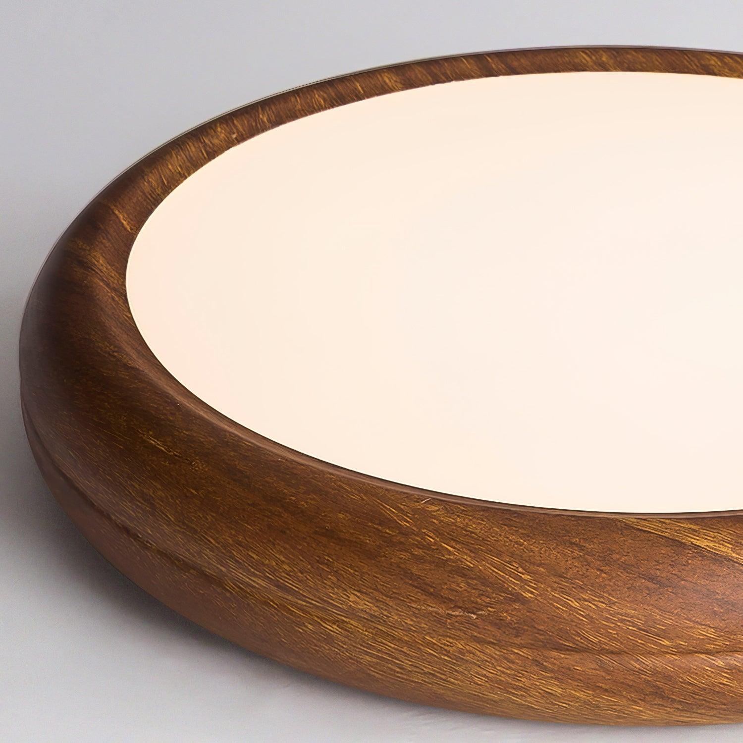 Orbis Wood Wood Grain Round Ceiling  Light