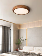 Orbis Wood Wood Grain Round Ceiling  Light