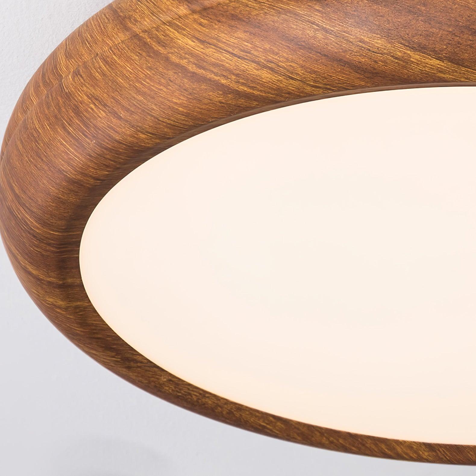 Orbis Wood Wood Grain Round Ceiling  Light