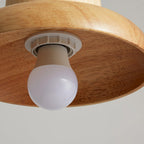 Wood Hat Pendant Lamp