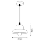 Wood Hat Pendant Lamp