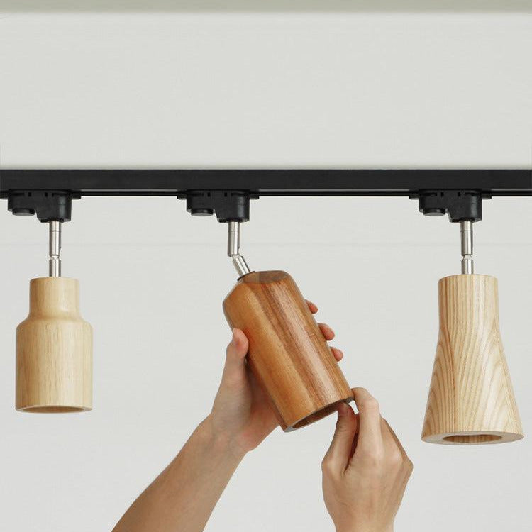 Finn Wood Track Ceiling Light Spotlight