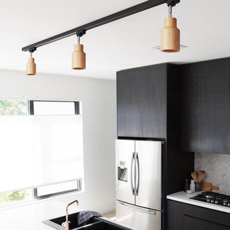 Finn Wood Track Ceiling Light Spotlight