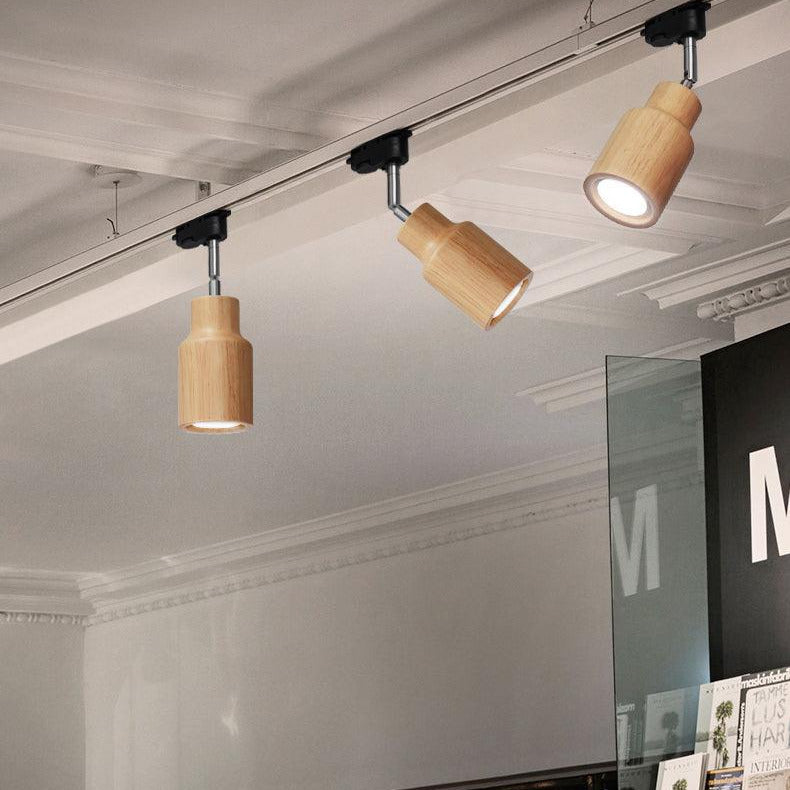 Finn Wood Track Ceiling Light Spotlight