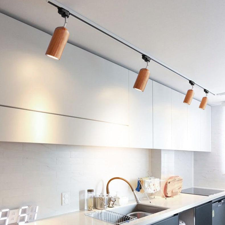 Finn Wood Track Ceiling Light Spotlight