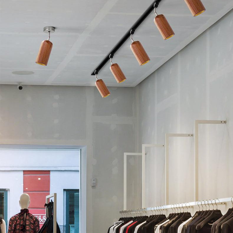 Finn Wood Track Ceiling Light Spotlight