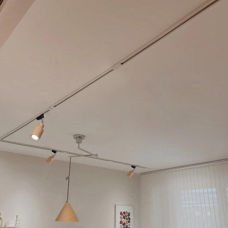 Finn Wood Track Ceiling Light Spotlight