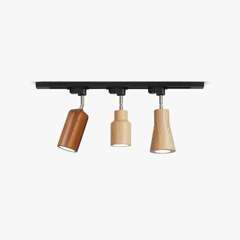 Finn Wood Track Ceiling Light Spotlight