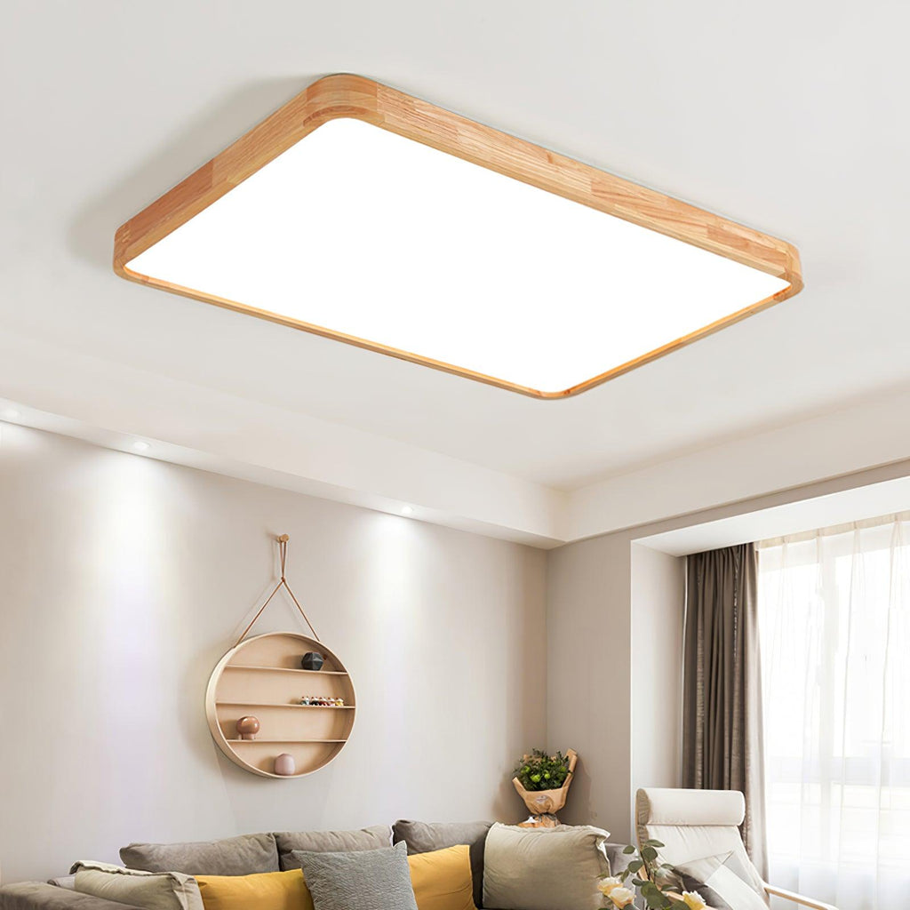 Hano Wooden Geometric Ceiling Light