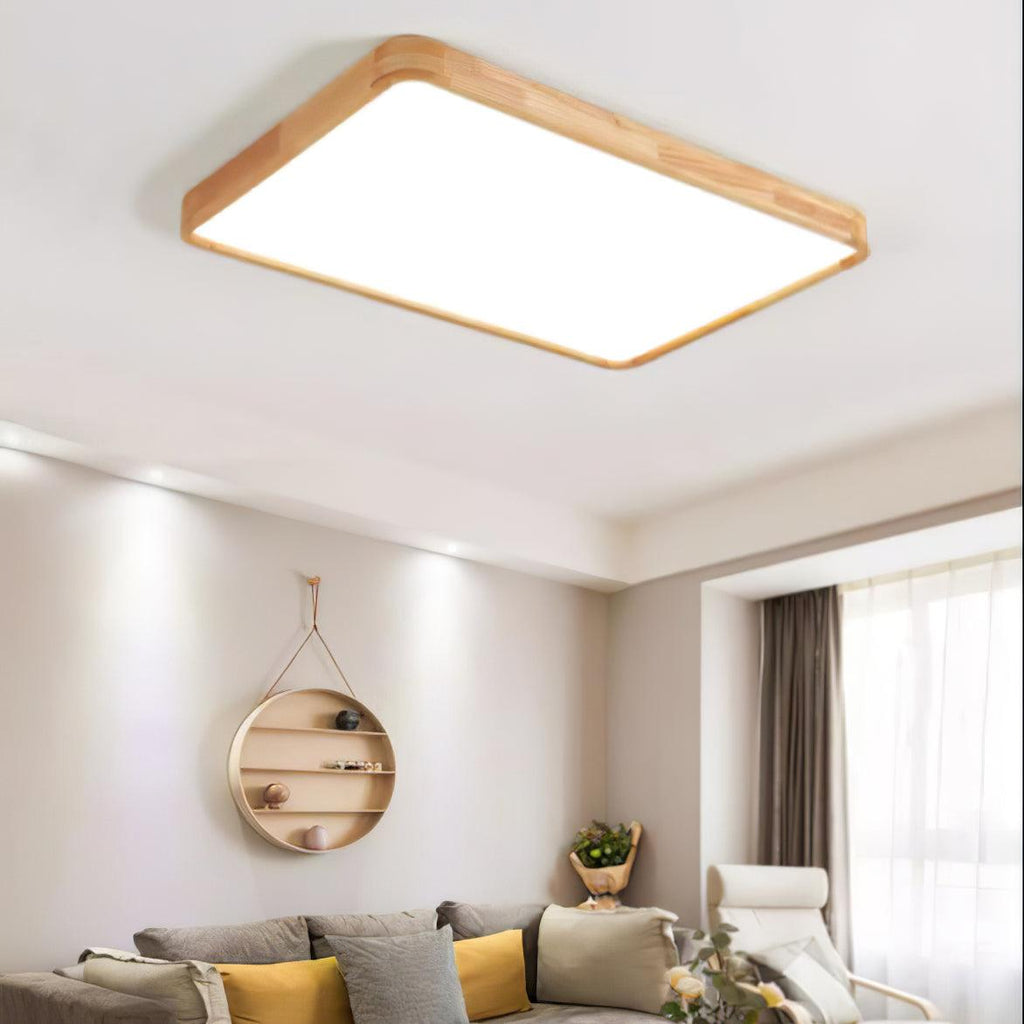 Hano Wooden Geometric Ceiling Light