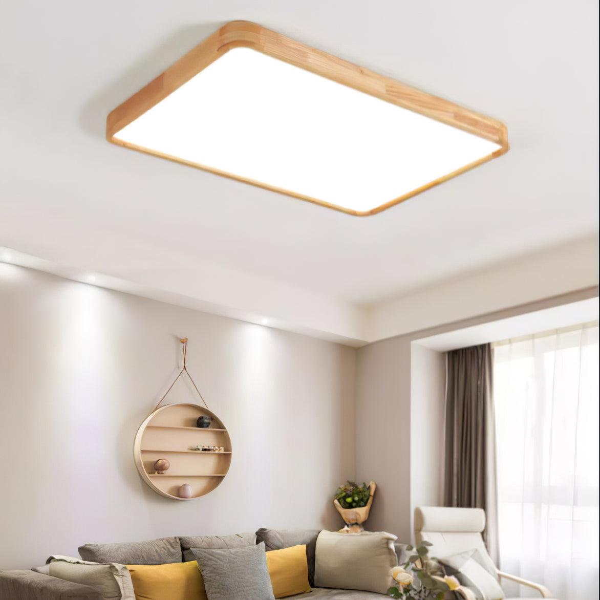 Hano Wooden Geometric Ceiling Light