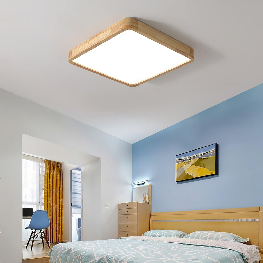 Hano Wooden Geometric Ceiling Light