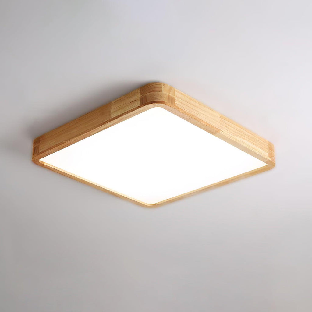 Hano Wooden Geometric Ceiling Light
