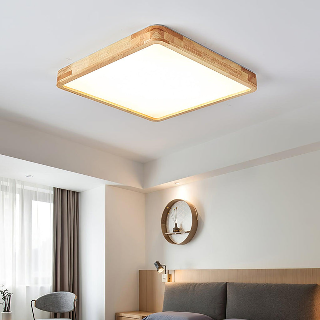 Hano Wooden Geometric Ceiling Light