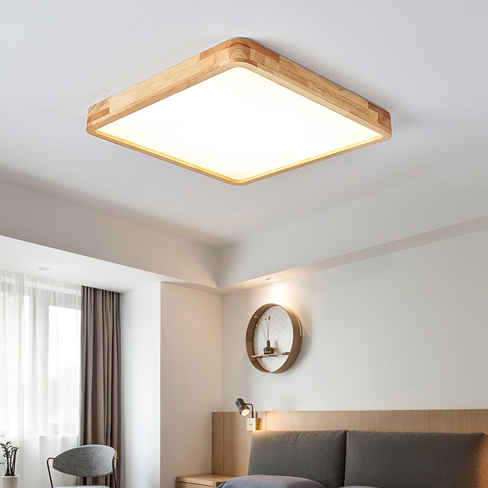 Hano Wooden Geometric Ceiling Light