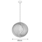 Pendant Lamp Wood Rings Sphere Organic Minimalist Ambient