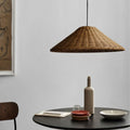 Muto Vintage Handmade LED Rattan Pendant Light Living Room
