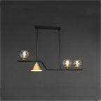 Arisha Modern LED Pendant Light Black/Gold Glass Living Room/Bedroom