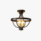 Silva Vintage LED Pendant Light Matte Black Metal Dining Room