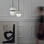Strata Alabaster Pendant Light Capsule-shaped