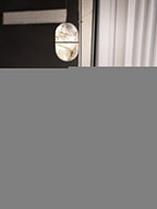 Strata Alabaster Pendant Light Capsule-shaped