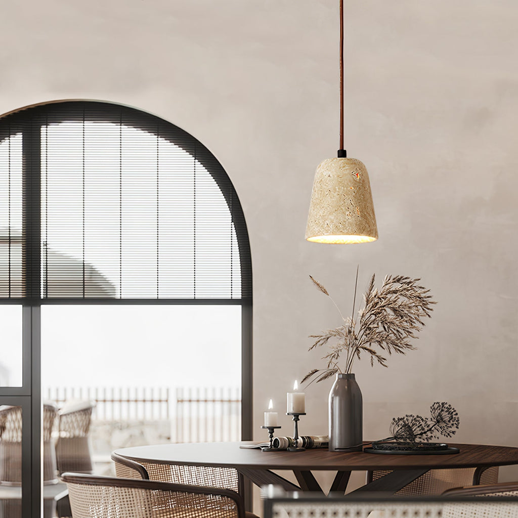 Ritta Travertine Pendant Light Six Style