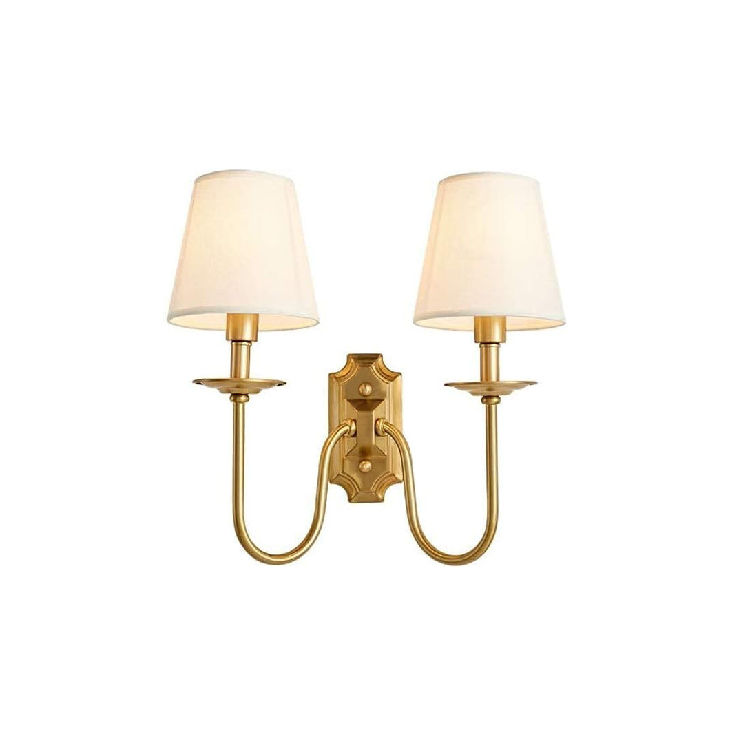 Chloe Vintage Fabric Shades Wall Lamp
